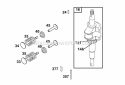 Valves Crankshaft Diagram and Parts List for  Briggs and Stratton Engine